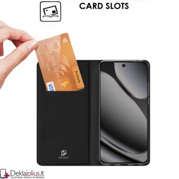 Dux Ducis Skin Pro dirbtinės odos dėklas - juodas (Google Pixel 11 Pro Xl)